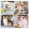 Escova A Vapor Para Pets 3 Em 1 Branco com Laranja - Imagem 4