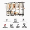 Guarda Roupa Organizador com 4 colunas - Imagem 8