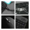 Kit Teclado e Mouse Sem Fio Bluetooth Recarregável Preto - Imagem 7