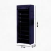 Sapateira 9 Andares Com Porta Organizador Multiuso Azul - Imagem 6