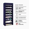 Sapateira 9 Andares Com Porta Organizador Multiuso Azul - Imagem 7