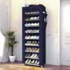 Sapateira 9 Andares Com Porta Organizador Multiuso Azul - Imagem 2