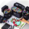 Conjunto De Canetas Marcador Permanente Ponta Dupla 80 Cores - Imagem 2