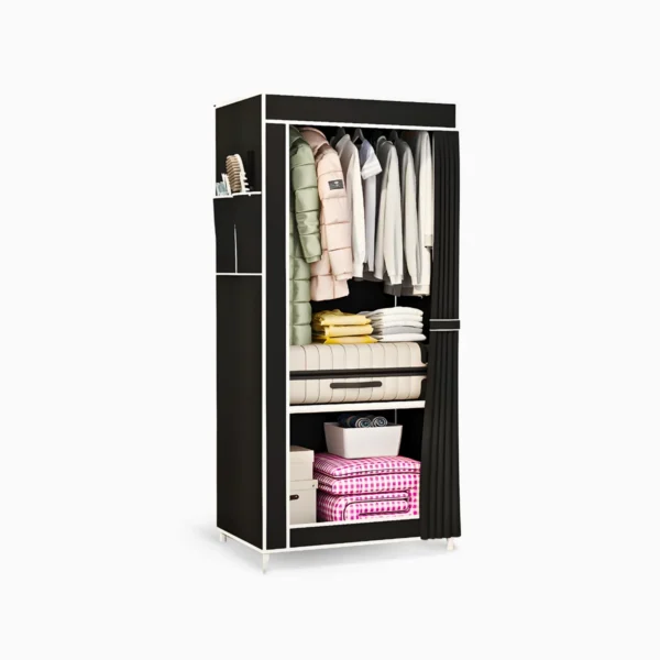 Guarda Roupa Closet Dobrável Organizador com Capa de Tecido