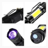 Lanterna Recarregável Luz Negra UV Resistente A Água - Imagem 6