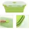 Pote De Silicone Retangular Dobrável Retrátil Com Tampa Hermético - Imagem 6