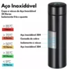 Garrafa Térmica 500ml Com Medidor De Temperatura Digital Led - Imagem 6
