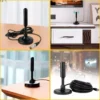 Antena Digital Com Cabo De 4mts e Base Magnética Com Imã - Imagem 7