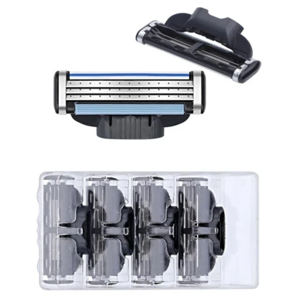 Kit 4 Lâminas de Barbear de Reposição para Gillette Mach 3