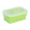 Pote De Silicone Retangular Dobrável Retrátil Com Tampa Hermético - Imagem 4