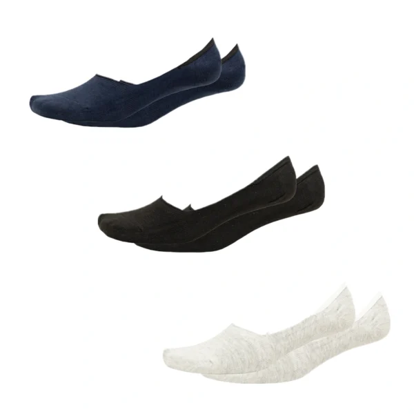 Kit 3 Pares Meias Invisível Unissex