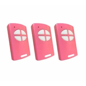 Kit 3 Controle Remoto Alarme Portão 433 AGL Rosa