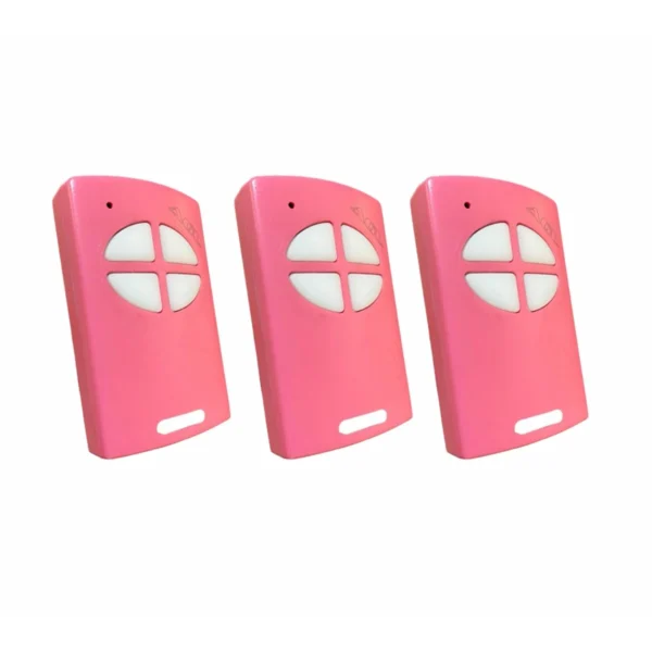 Kit 3 Controle Remoto Alarme Portão 433 AGL Rosa