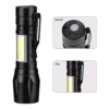 Mini Lanterna Com Led e Zoom Recarregável USB Tática Profissional - Imagem 6