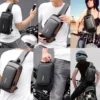 Pochet Masculina com Cadeado à Prova d'água Anti-roubo Preta - Imagem 4