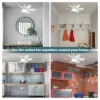 Lâmpada Ventilador Multifuncional Silencioso 40W - Imagem 4