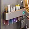 Suporte Porta Escova e Pasta de Dente com Armazenando - Imagem 4