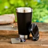 Copo Térmico Inox Parede Dupla 473ml Preto - Imagem 2