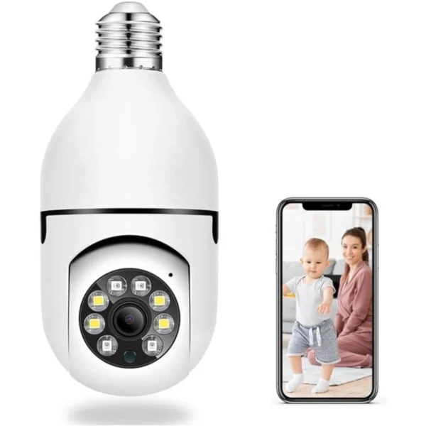 Câmera de Segurança Giratória 360º WiFi 1080P