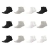 Kit 12 Pares Meias Soquete Lisa Unissex - Imagem 2