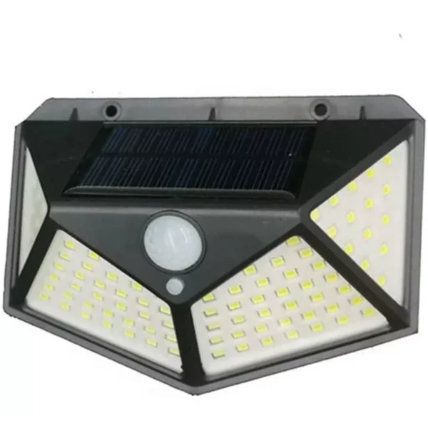 Luminária Solar com 100 Led e Sensor de Presença