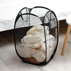 Cesto Dobrável Organizador de Roupas Sujas e Brinquedos