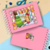 Kit Livro de Colorir Capa Dura Rosa Com 24 Canetinhas - Imagem 7