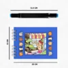 Kit Livro De Colorir Capa Dura Azul Com 24 Canetinhas - Imagem 10