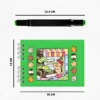 Kit Livro De Colorir Capa Dura Verde Com 24 Canetinhas - Imagem 10