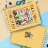 Kit Livro De Colorir Capa Dura Amarelo Com 24 Canetinhas - Imagem 7