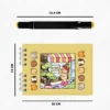 Kit Livro De Colorir Capa Dura Amarelo Com 24 Canetinhas - Imagem 11