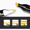Kit Livro De Colorir Capa Dura Amarelo Com 24 Canetinhas - Imagem 10