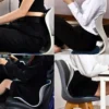 Almofada Apoio Lombar Cadeira Correção Coluna G Preto - Imagem 6